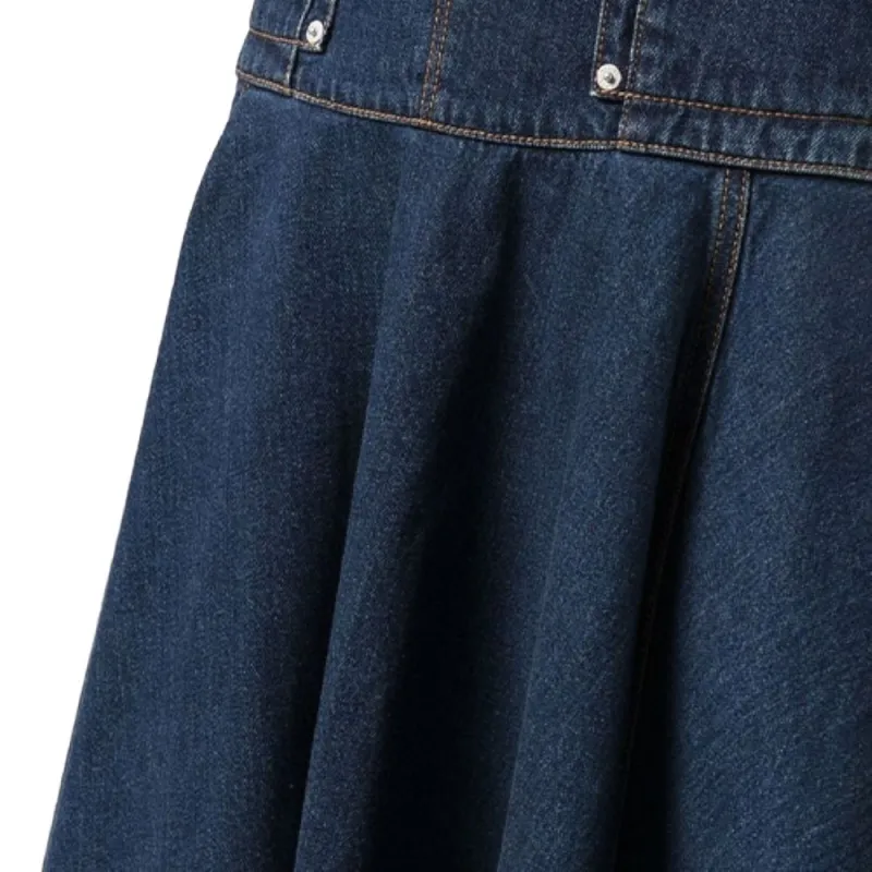 Alexander McQueen FW21 Denim Short Skirts Women's Blue-4