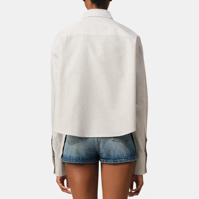 Ami Paris Button down Cropped Shirt-4