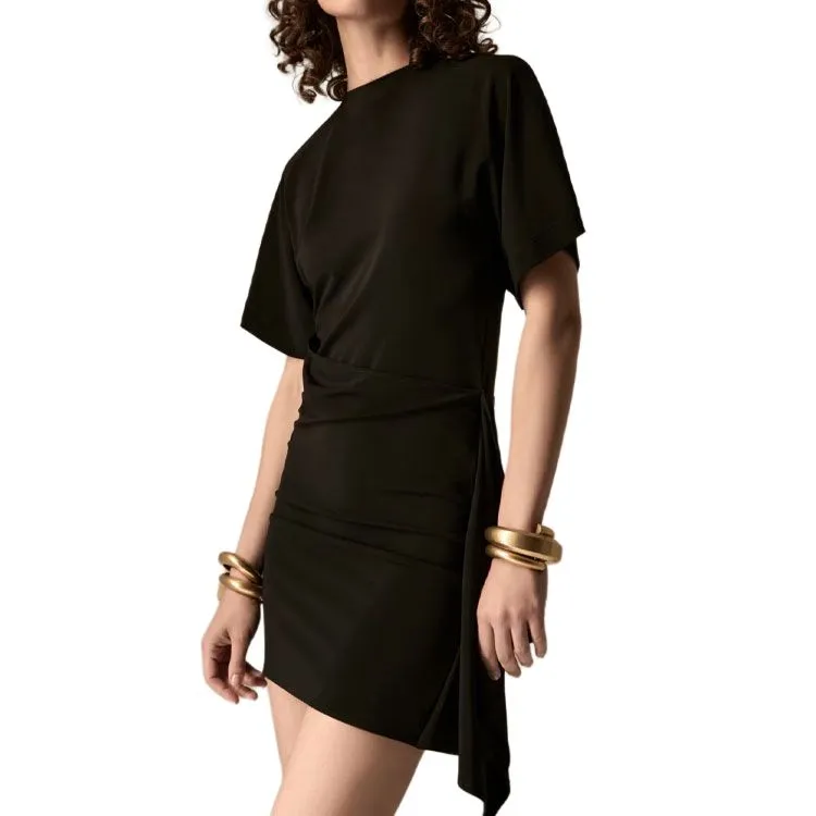 EMPORIO ARMANI Dawn To Dusk Stretch jersey Dress With Flounce-4
