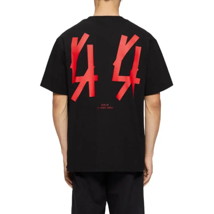 44 Label Group Logo print Cotton T shirt-4