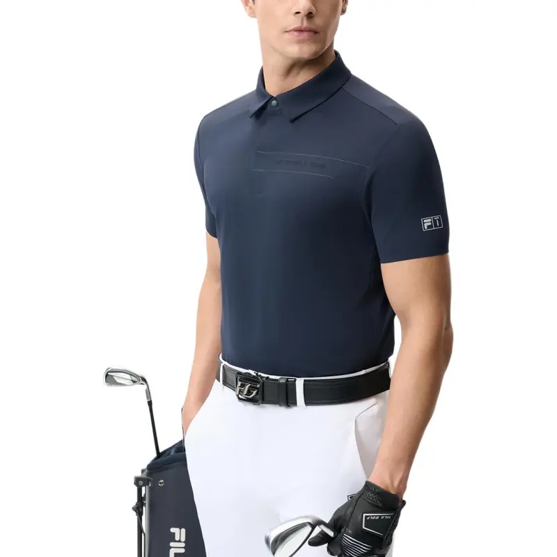 FILA Golf Series Polo Shirt Men's Tide Blue-3
