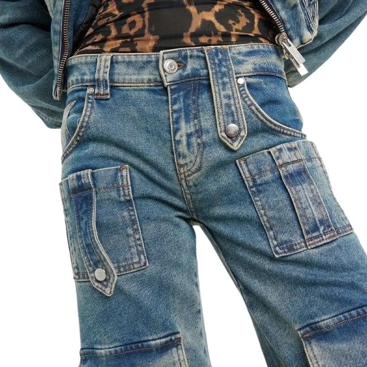 Blumarine Straight-leg Cargo Jeans-3