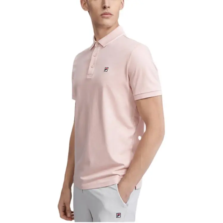 FILA Polo Shirt Men's Luminous Pink-1