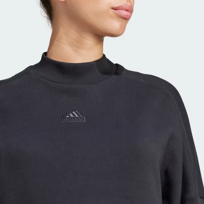 Adidas LOUNGE Sweatshirt Women's Black-3