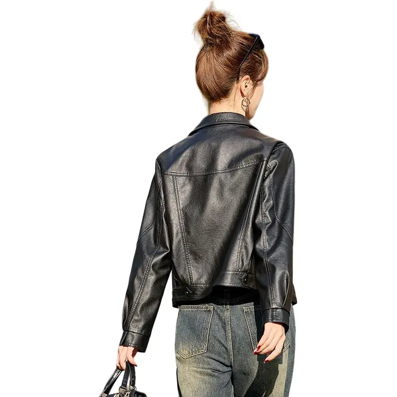 Yi Mengyuan Leather Jacket Women's-2