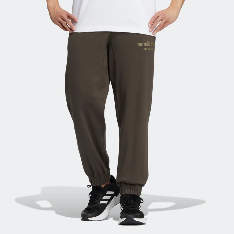 Adidas Knitted Sweatpants Men Dark Olive Green-1