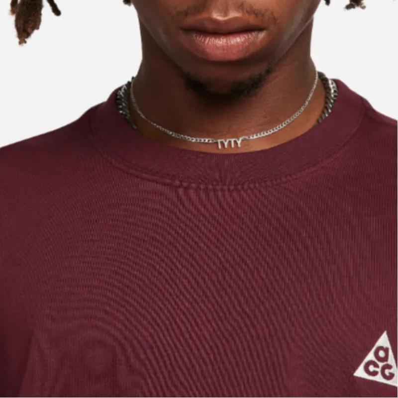 Nike T-Shirts Men Burgundy-5