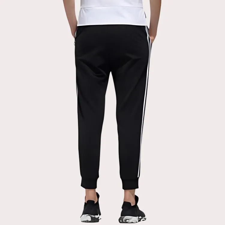 Adidas Knitted Sports Pants Women's Black-4