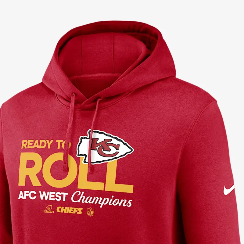 Nike Kansas City Chiefs 2024 Afc West Champions Trophy Collection Men's Nike Nfl Pullover Hoodie-2