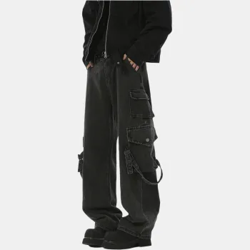 VESIBO Jeans Men Black