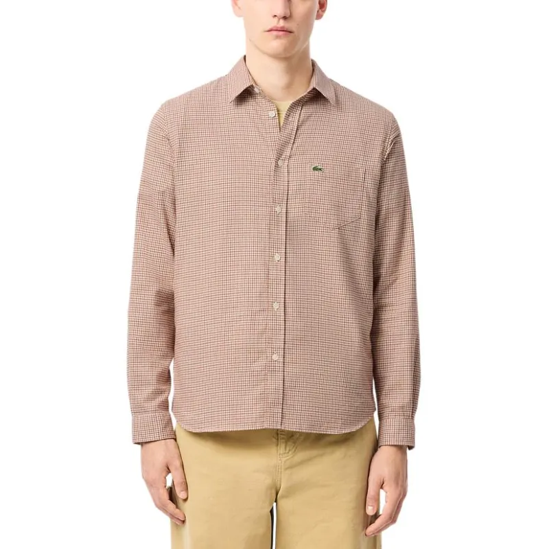 LACOSTE Shirt Men's Light Brown-1