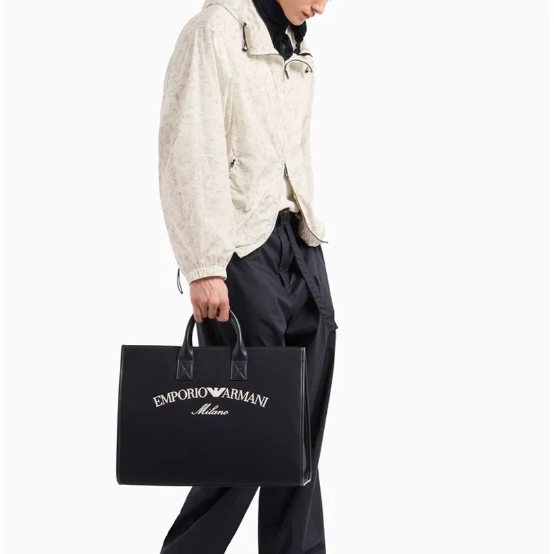 EMPORIO ARMANI Logo print Jacket-4
