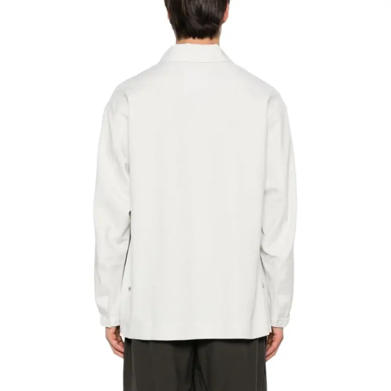 Y 3 3 Stripes Collared Button Up Jacket-4