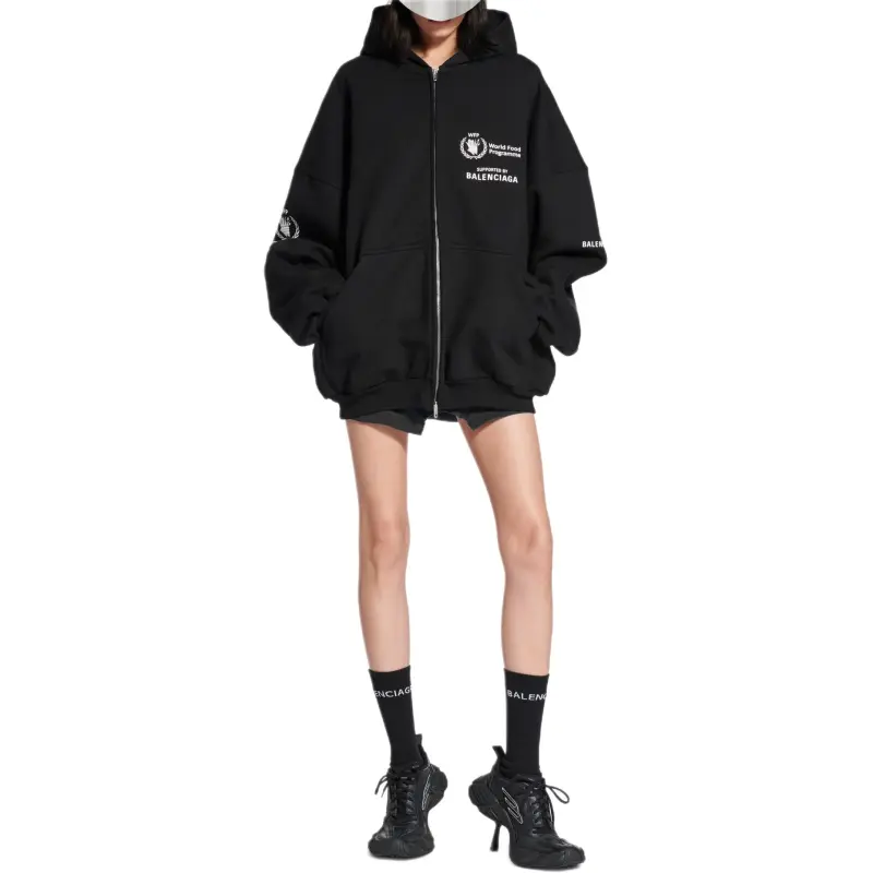 Balenciaga Sweatshirt Loose Fit Unisex Black-2