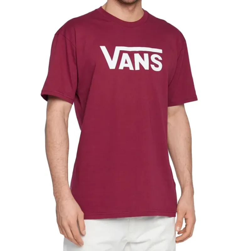 Vans T Shirts Men Burgundy-2