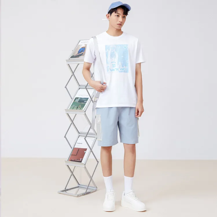 ANTA Basketball Collection T Shirts Unisex White-1