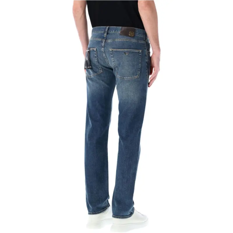 EMPORIO ARMANI Light wash Straight leg Jeans-1