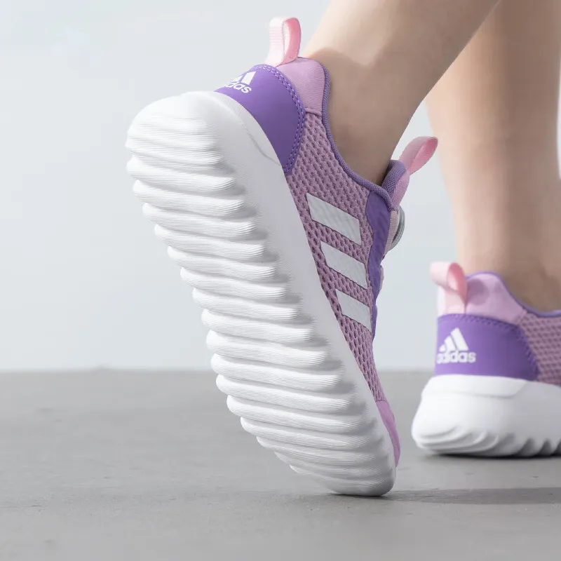Adidas 3 Boa Low Top Kids' Running Shoes Purple White Kids'-3