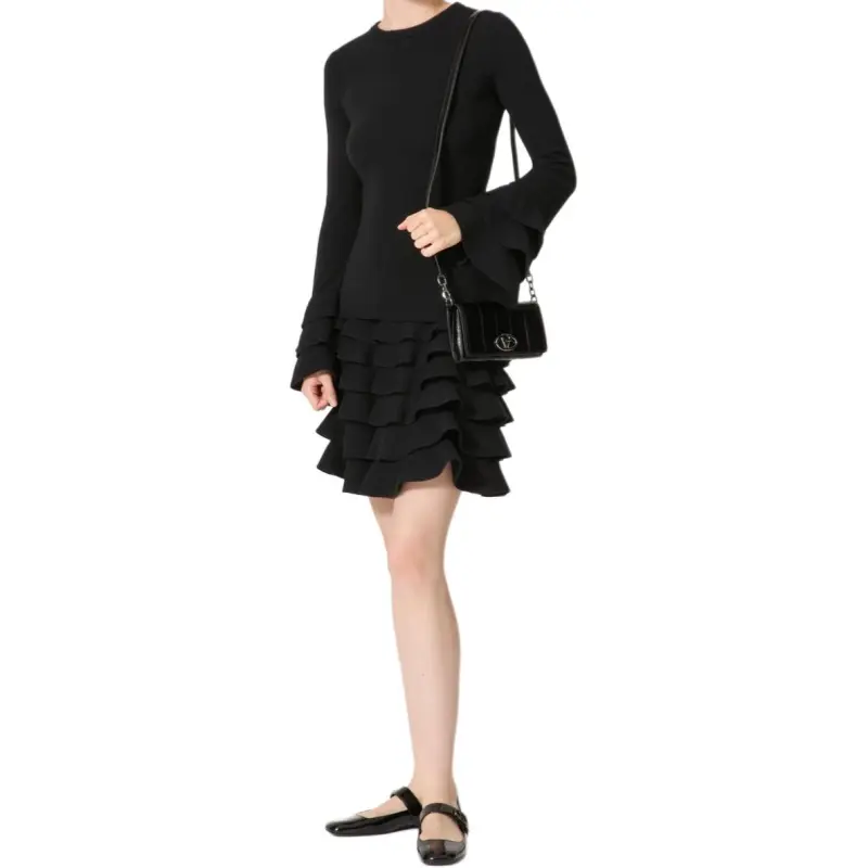 Valentino Ruffle Detailed Crewneck Jumper-4
