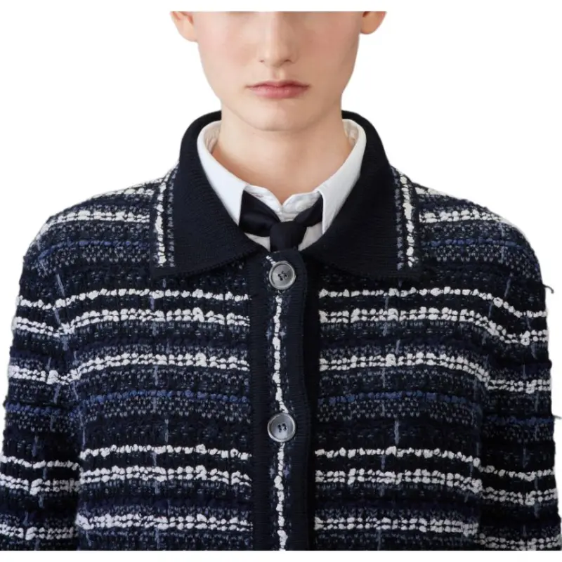 THOM BROWNE Bouclé Construction Tweed Jacket-5