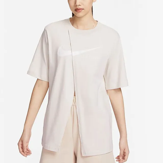 Nike T Shirts Women's Beige-3