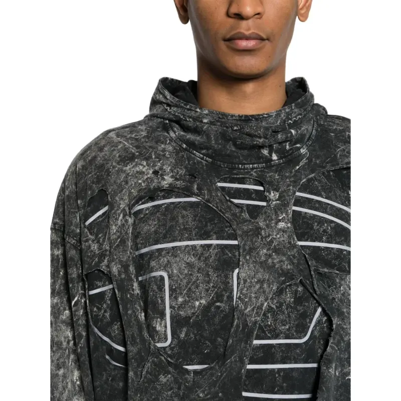 DIESEL S Mar Peeloval Cotton Hoodie-3