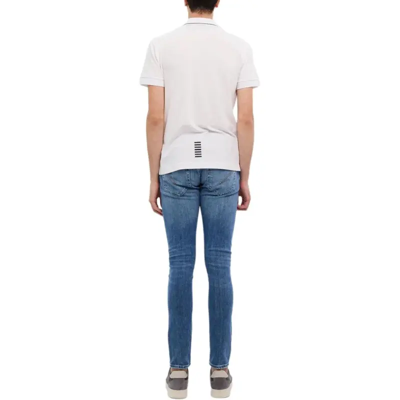 EMPORIO ARMANI Logo Printed Short Sleeved Polo Shirt-3