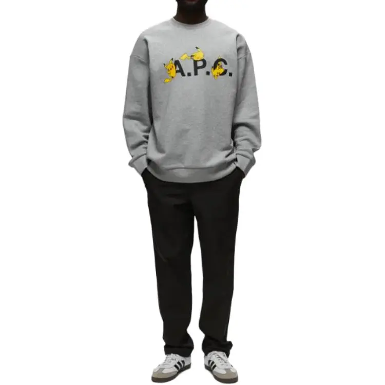 A.P.C Sweatshirts Men Gray-2