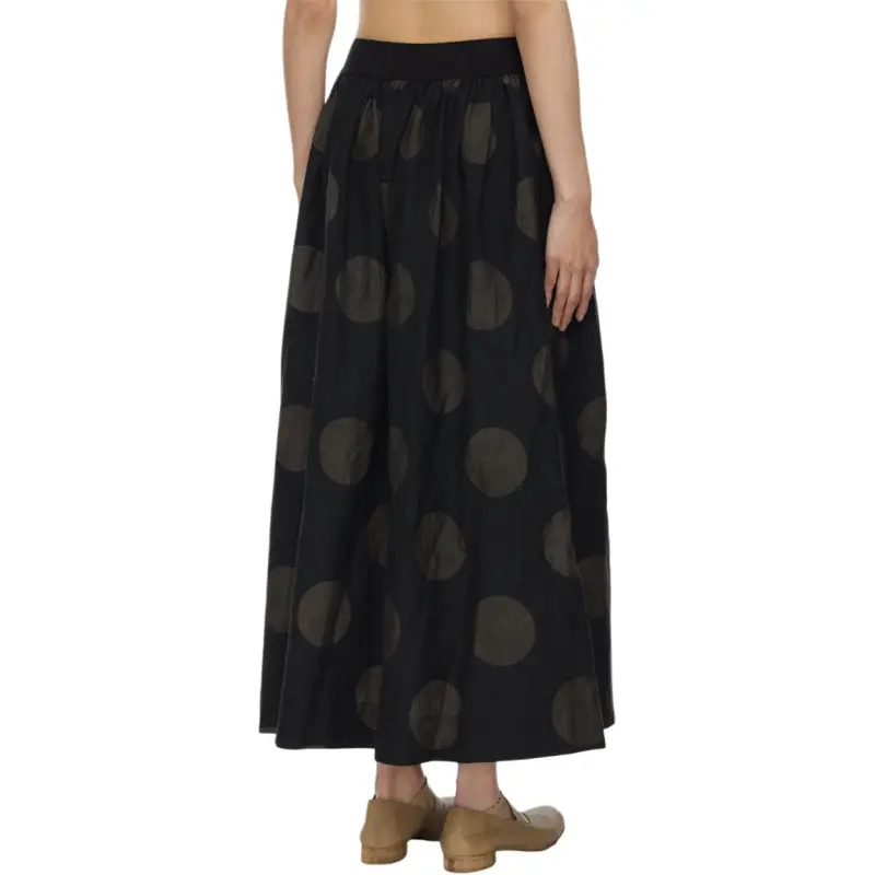 UMA WANG Graphic Printed A Line Midi Skirt-3
