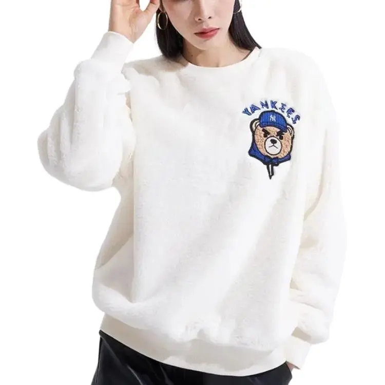 MLB Sweatshirts Unisex Cream-4