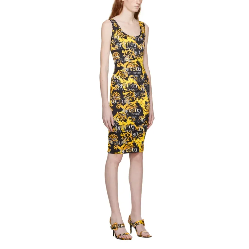 FANSIZHE Sleeveless Dress Women's Yellow-2