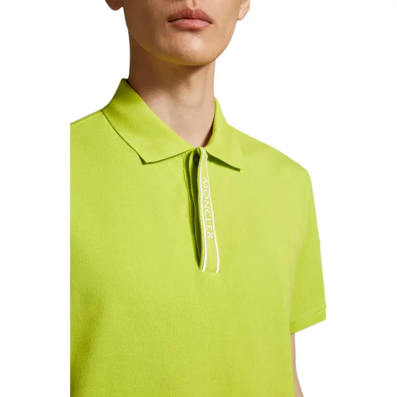 Moncler SS24 Polo Shirt Men's Yellow Stone Gray-4
