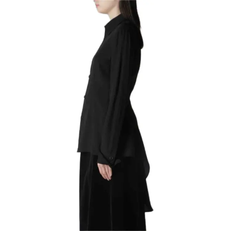 Yohji Yamamoto Draped Cady Shirt-3
