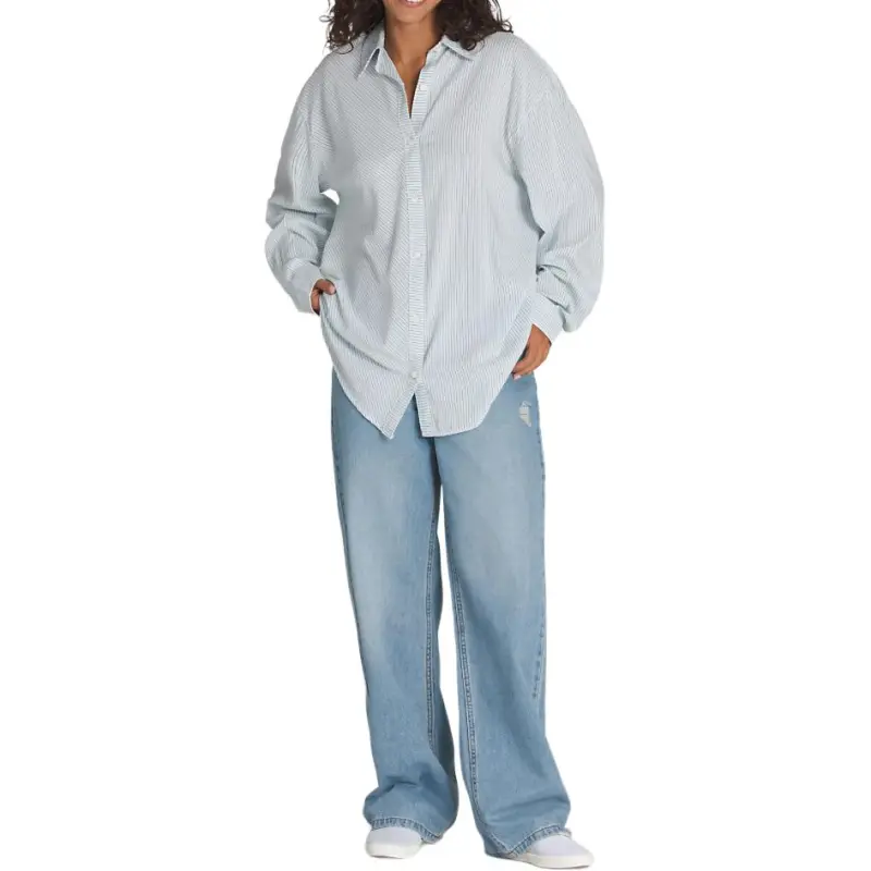 Vans Shirts Women's White/Blue-4