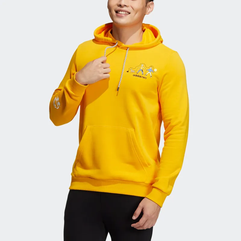 Adidas Neo Sweatshirts Men Yellow-5