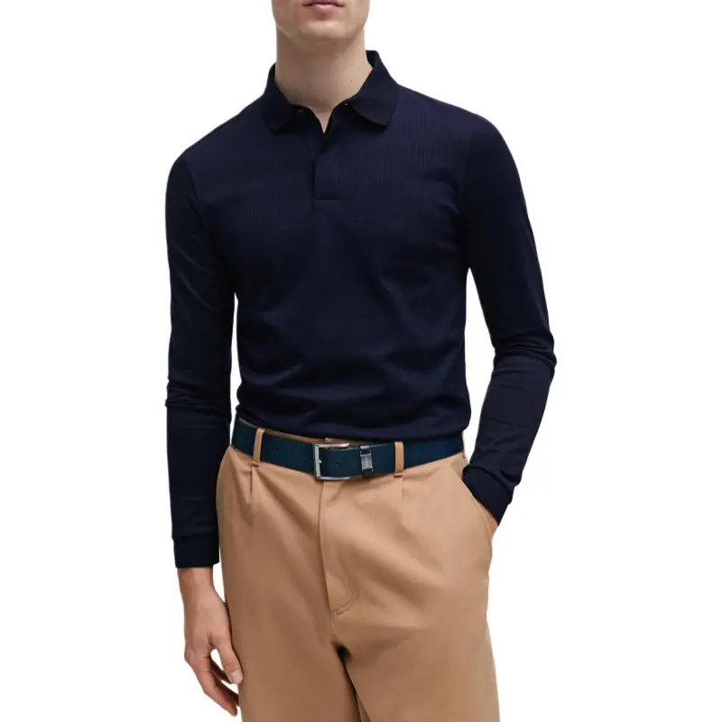 HUGO BOSS SS24 Polo Shirt Men's Dark Blue-1