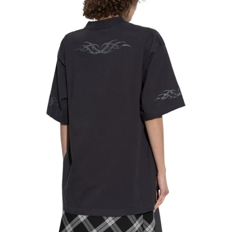 Balenciaga Logo Printed Vintage Medium Fit T Shirt-3