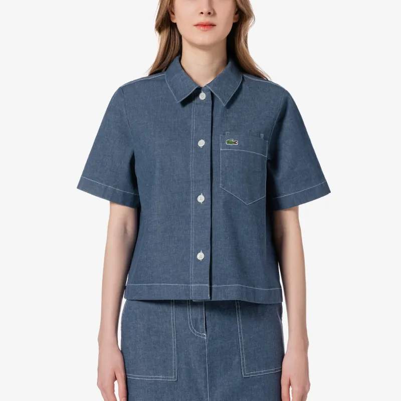 LACOSTE Shirts Women's Blue-2