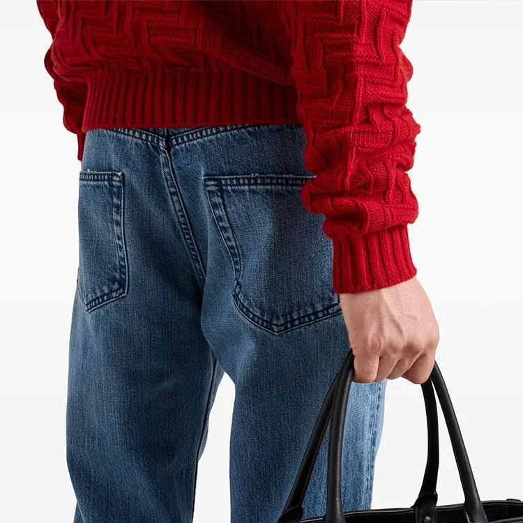 PRADA SS24 Sweater Men's Blood Red-4