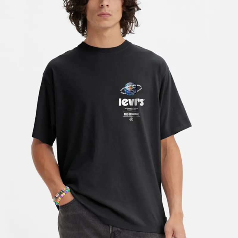 Levis T Shirts Men Black-2