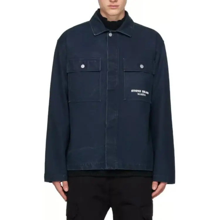 STONE ISLAND Shirts Men Blue-2