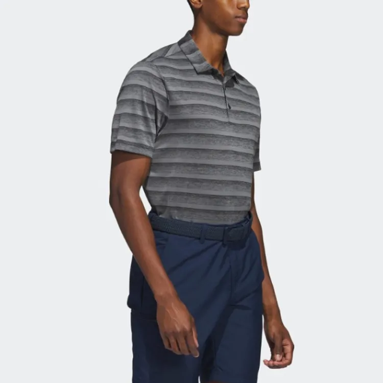 Adidas Free Shipping With AdiClub Two Color Striped Polo Shirt-2