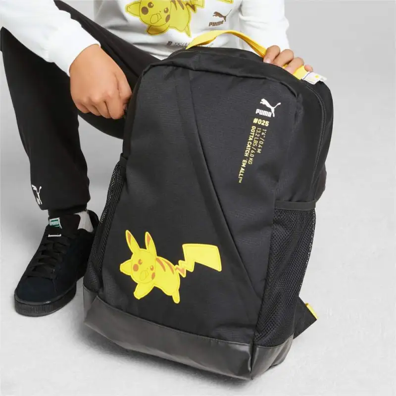 PUMA POKEMON Pokémon Collaboration Fabric Backpack Men's Black-3