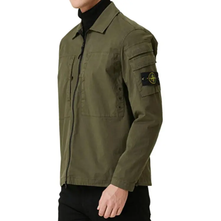 STONE ISLAND Jackets Coats Men's Army Green-3