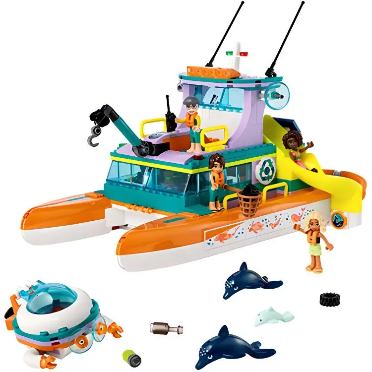 LEGO Sea Rescue Boat Building Blocks 41734-1