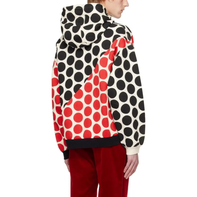 GUCCI Logo print Polka Dot Hoodie-3