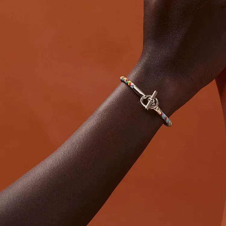 HERMES Silk Bracelets Women's Aurora Color-2