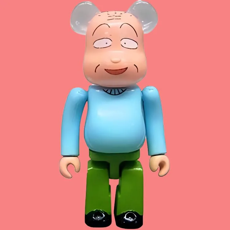 BE@RBRICK Movie Animation Cherry Maruko Grandpa Sakura Friend Collection Hang Tag Box 100%-2