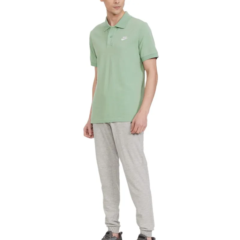 Nike Polo Shirt Men's Gray Green-5