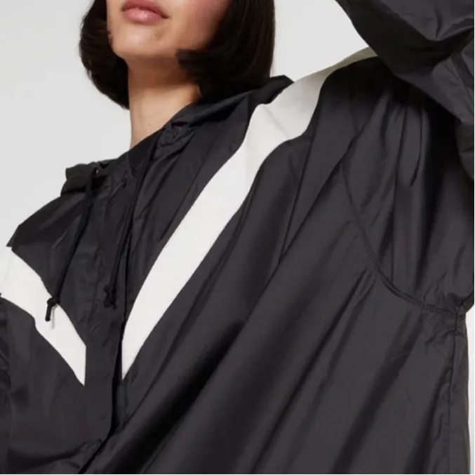 Nike Trench Coat Women's Black White-4